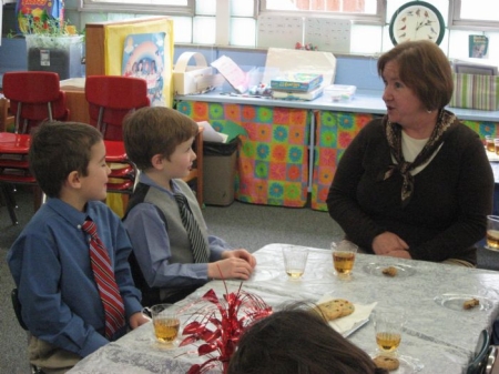 Lunch with the principal.