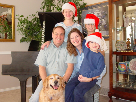 family Christmas photo, 2006