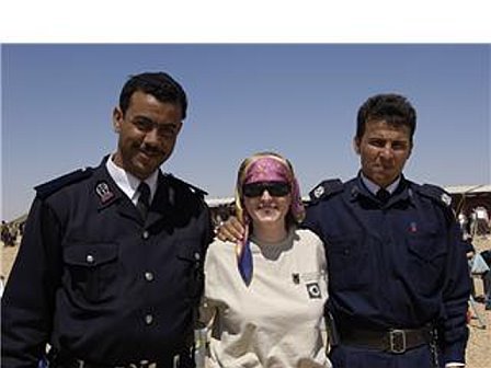 With some Libyan guards near Tobruk, Libya, 2006.