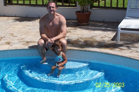 Swimming w/ Daddy (date wrong on pic)