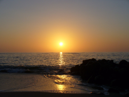 Atlantic sunset-Namibia 2006