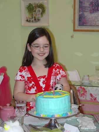 Ashley's 10th birthday at a teahouse