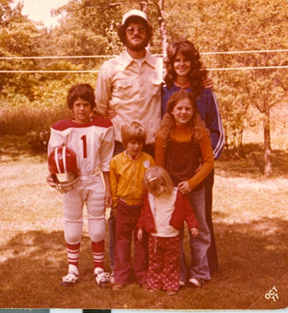 The McClain family in about 1978
