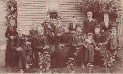 Big John, wife Lydia and Family  ca abt. 1895