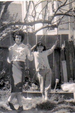 S.F. 1957, me and sis Virginia