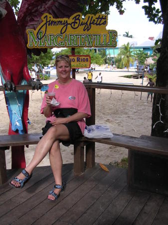 Kim in Margaritaville (Ocho Rios, Jamaca)  Jan. 2004