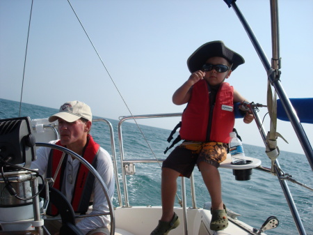 Sam & Greg Chillin On The Boat