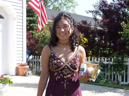 My beautiful daughter on Senior Prom night