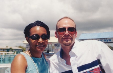 Larry and Renica on Bahama cruise