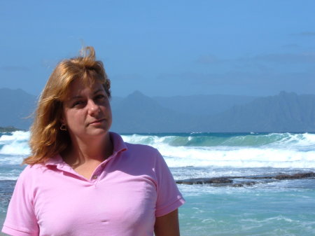 Me at the beach in Hawaii