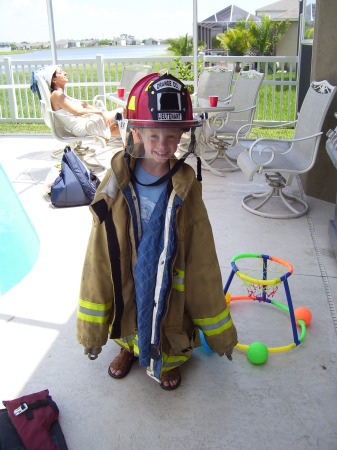 Andrew the firefighter - June 2006