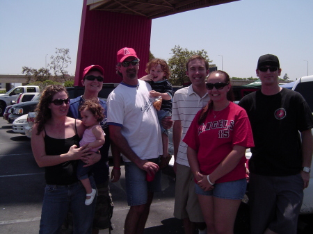 Tailgate at Dodger/Angel game w/family