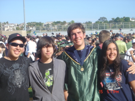 My 3 kids at their cousins graduation