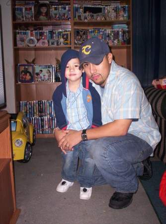 my husband and my lil boy