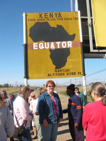 on the equator in Kenya