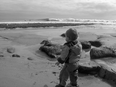 Little man eyeing the waves...;)