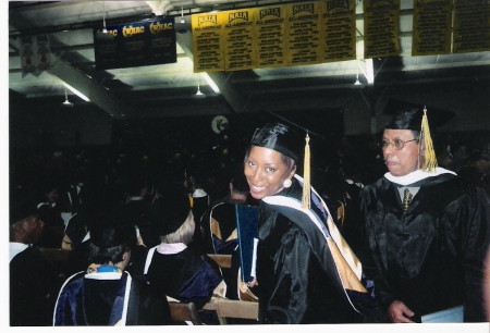Me receiving my Master degree