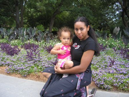 Me and Ava at the Dallas Arboretum