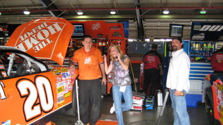 In the "Pits" with Tony's Pit Crew Chief Jason Shapiro and Me!