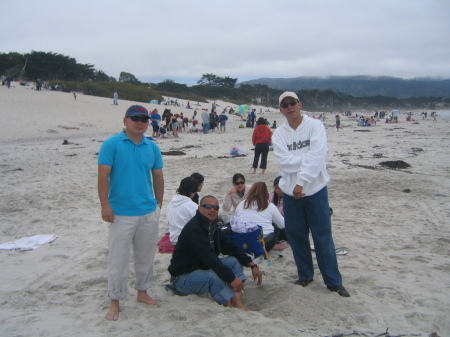 With my friends in Monterey CA