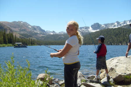 KAITLYN FISHING MAMMOTH LAKES 2009