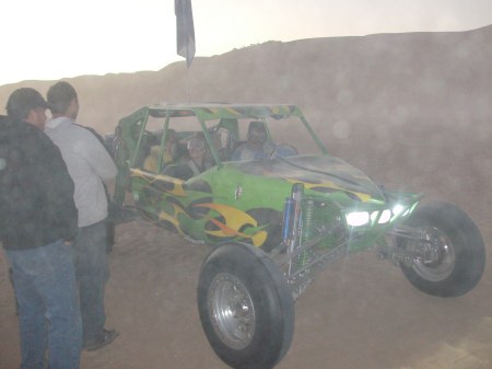 Going for a scary ride at the dunes! 2007