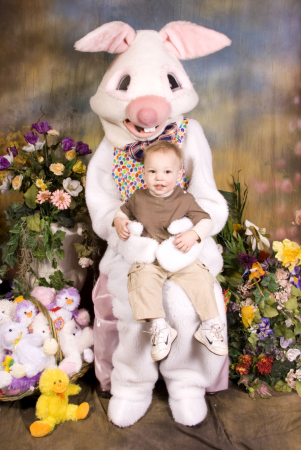 Justin visits The Easter Bunny
