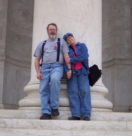 Joe and Becky at Jefferson Memorial
