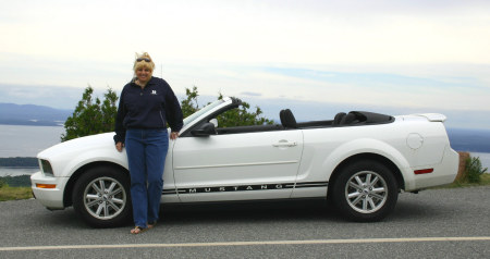 Donna on Cadillac Mt., Bar Harbor, Maine