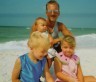 Johnny with the kids on the beach!