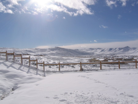 January snow in Northern Nevada