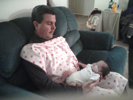 Holding my premature grandaughter