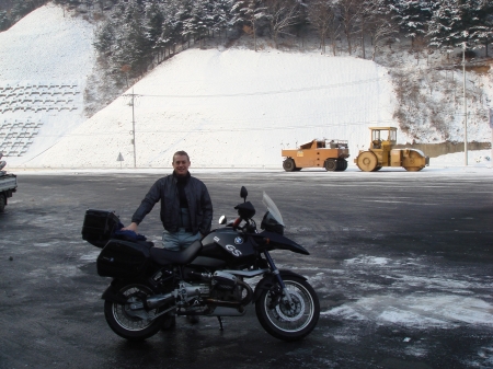 Winter riding in Korea