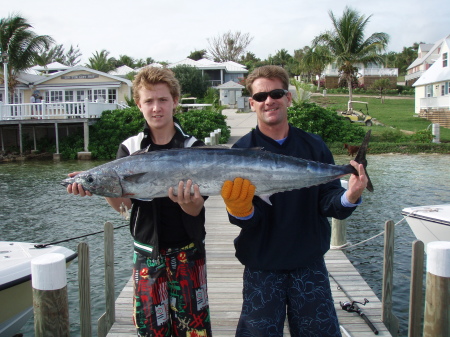At our house in Green Turtle Cay, Wahoo fishing