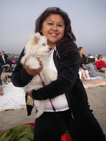 Noah and I at the concert on the Boardwalk