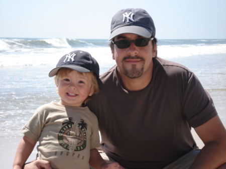 at the beach ryan and rob