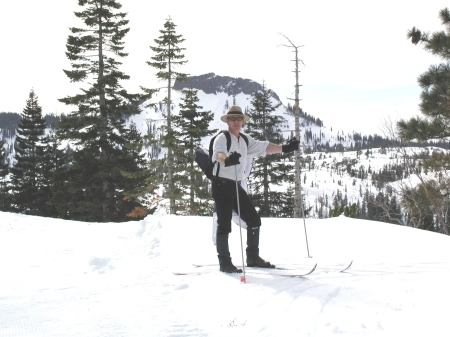 Dan skiing in the Sierras