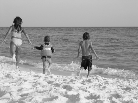 Kids at the beach!