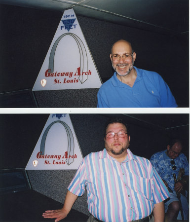 On top of the Saint Louis Arch--August 2003