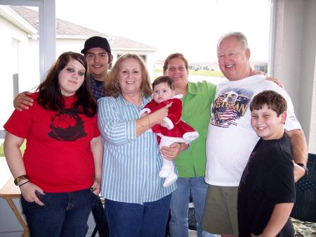 Daughter Hope, son-in-law Scott, mother-in-law Dolores, granddaughter Emily. wife Dianna, father-in-law Carl, son Zachary