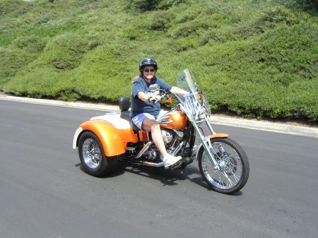 On the Harley Trike