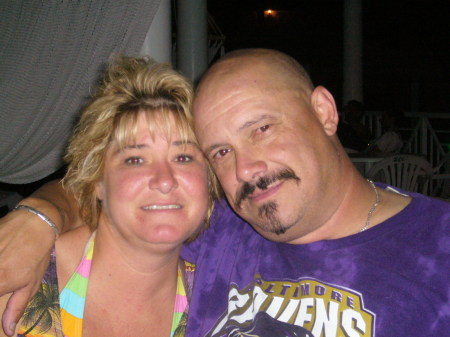 Tammy & my dome in the Caymans Scuba Diving