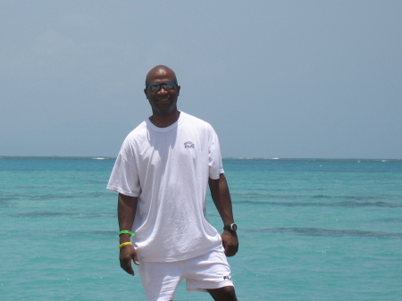 Bubba Gayle at Hellshire Beach in JA