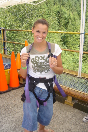 Me bungee jumping for Rory's 30th!!!!