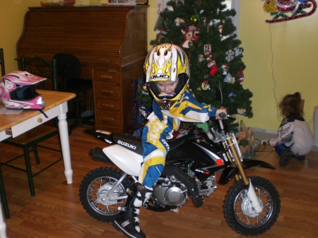 Trevor's new dirt bike