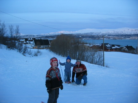 Norway... with my Godson and his sister...