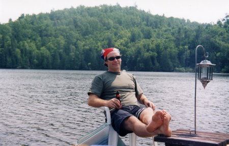 On vacation with Jeff near Gatineau in 2002