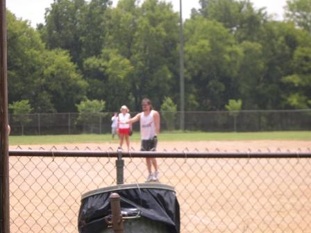 Pitching softball