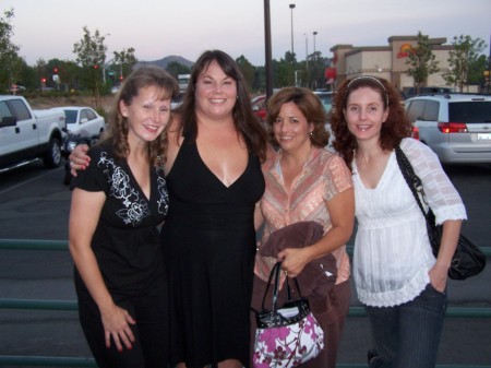 June, Tiffani, me, and Cwennen the night before the Reunion