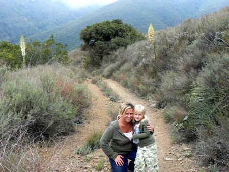 My daughter and I hiking-Easter 2007